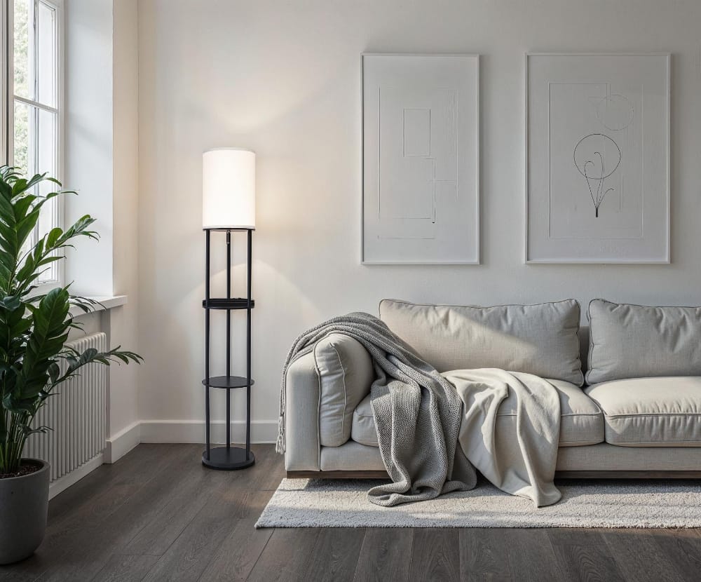 Adesso Home - Charging Station Shelf Floor Lamp - 3116-01 view 6