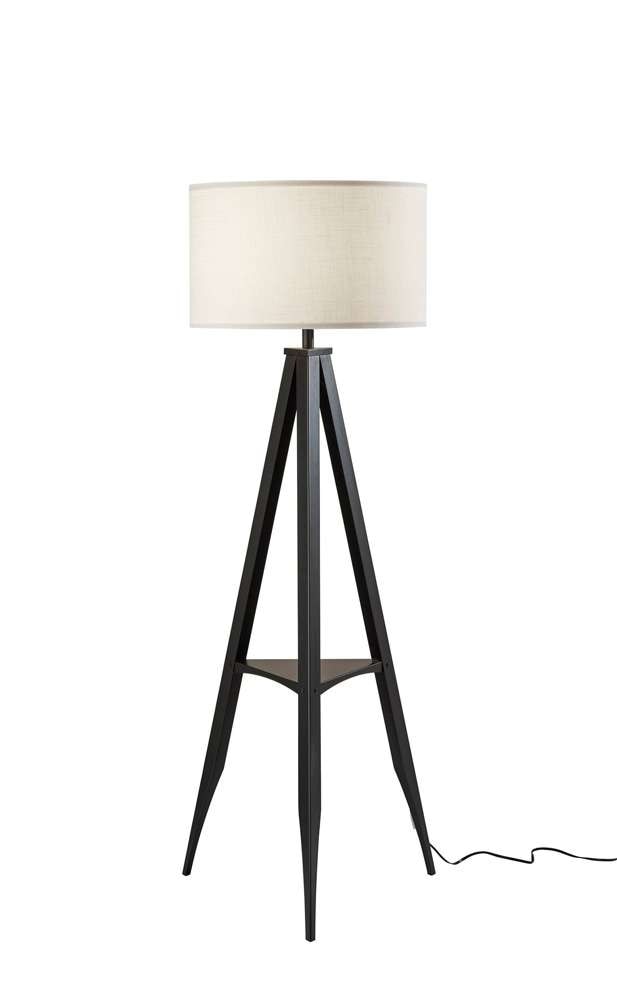 Adesso Home - Warren Shelf Floor Lamp - 6007-01 veiw 1