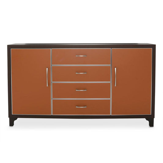 AICO by Michael Amini - 21 Cosmopolitan Dresser in Diablo Orange/Umber - 9029050-812_CLOSEOUT veiw 2
