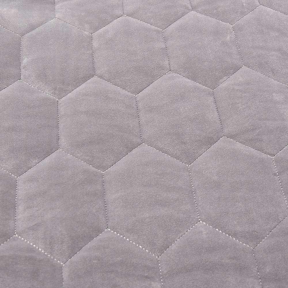 AICO by Michael Amini - Affluent 4-Piece King Quilt Set - Dove - BCS-KQT4-AFLUNT-DOV veiw 2