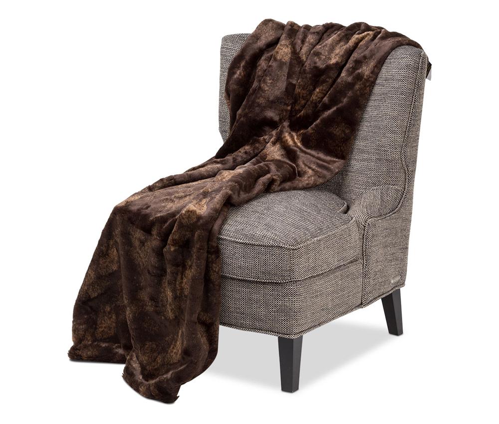 AICO by Michael Amini - Bailey 56x72 Throw in Dark Brown - BTHO-5672-BALEY-BRN veiw 1