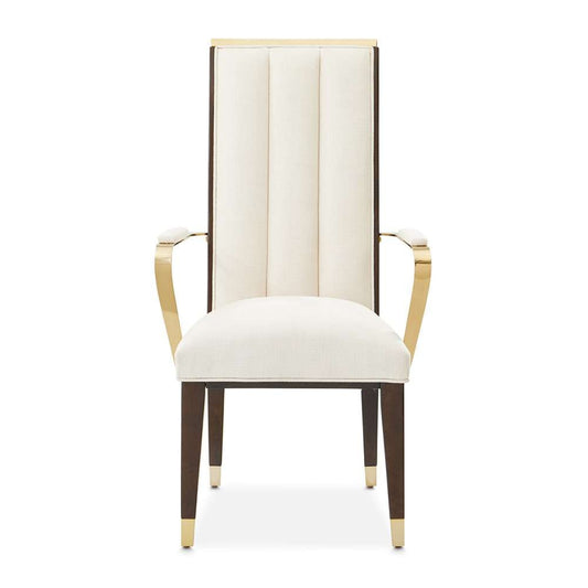 AICO by Michael Amini - Belmont Place Dining Arm Chair, Set of 2 - Espresso - 9085004-409 veiw 2