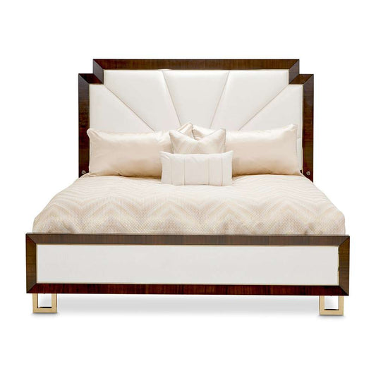 AICO by Michael Amini - Belmont Place East King Upholstered Bed - Espresso - 9085000EK3-409 veiw 2