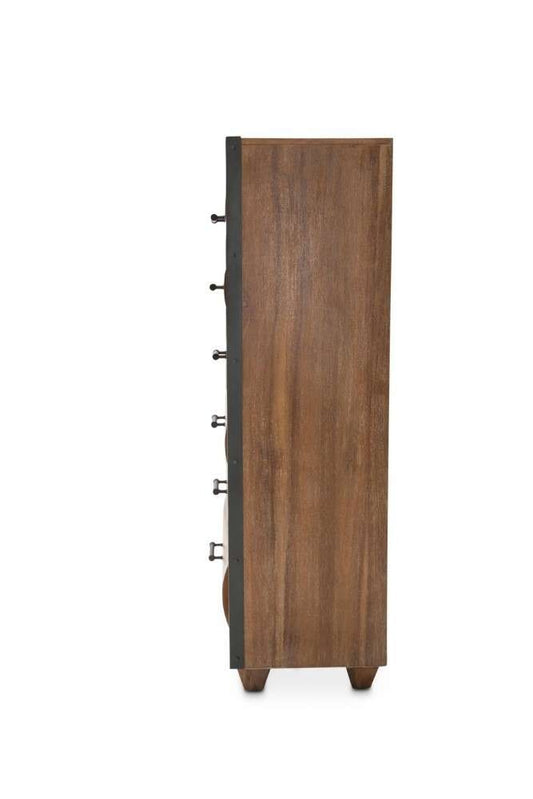 AICO by Michael Amini - Brooklyn Walk - 6 Drawer Chest - Burnt Umber - KI-BRKW070-408N veiw 2