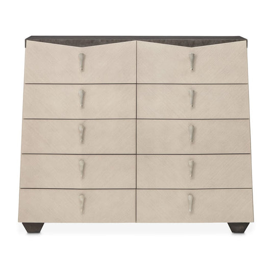 AICO by Michael Amini - Fantosini 10-Drawer Mule Chest - Silver Mist - 9091070SA-823 view 2