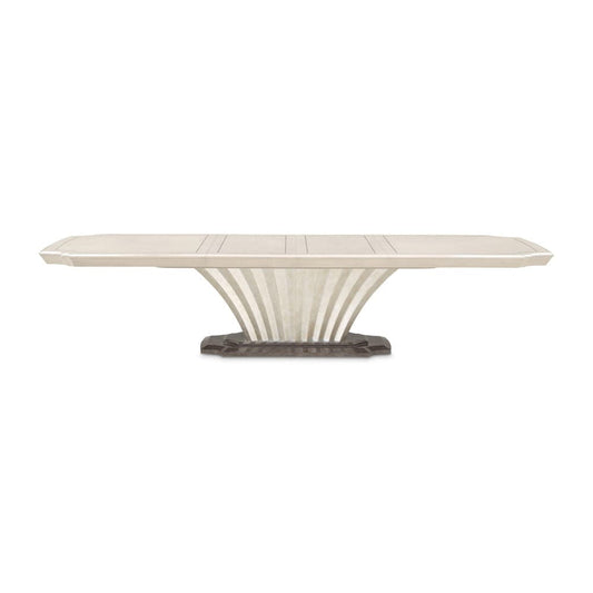 AICO by Michael Amini - Fantosini Pedestal Dining Table - Silver Mist - 9091002-823 view 2