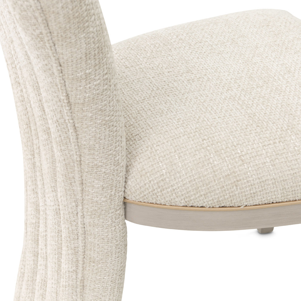 AICO by Michael Amini - Fantosini Vanity Chair - Silver Mist - 9091804-823 view 12