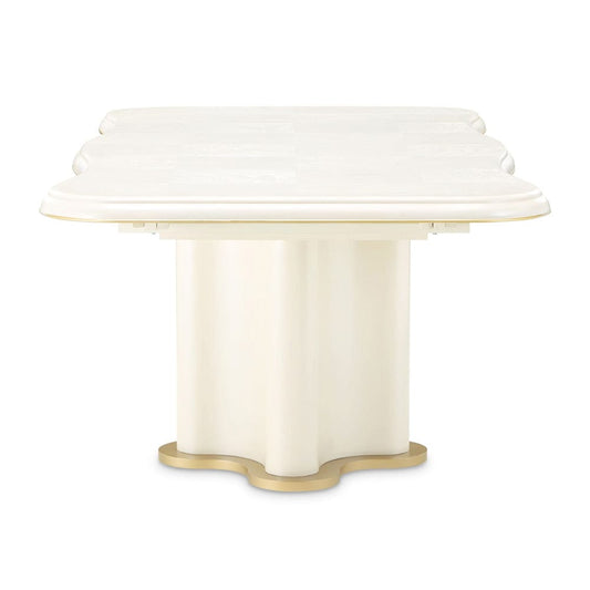 AICO by Michael Amini - La Terrazza Double Pedestal Dining Table - Creamy Pearl - 9092002-112 view 2