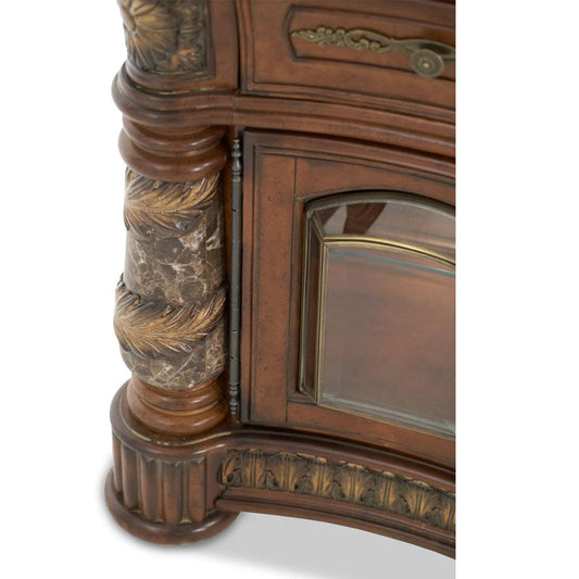 AICO by Michael Amini - Villa Valencia Buffet in Classic Chestnut - 72006-55 view 2