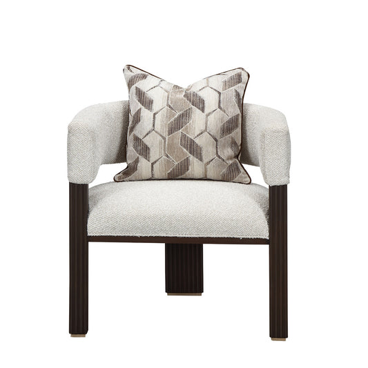 AICO by Michael Amini - West Kensington Accent Chair - Buff/Medium Espresso - 9096834-BUFF-417 view 2