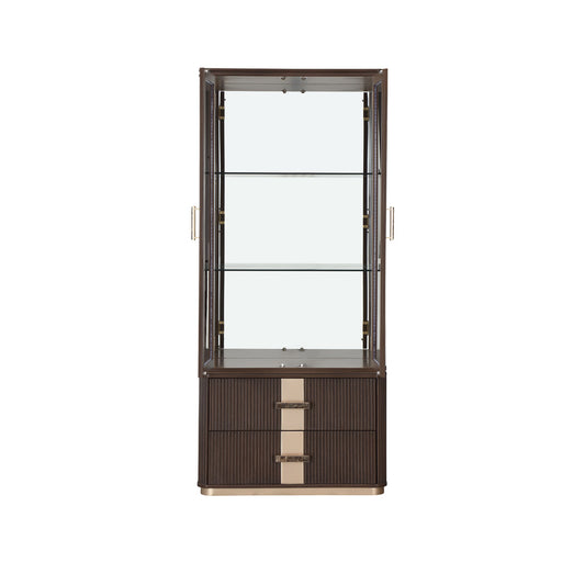 AICO by Michael Amini - West Kensington Display Cabinet - Medium Espresso - 9096209-417 view 2