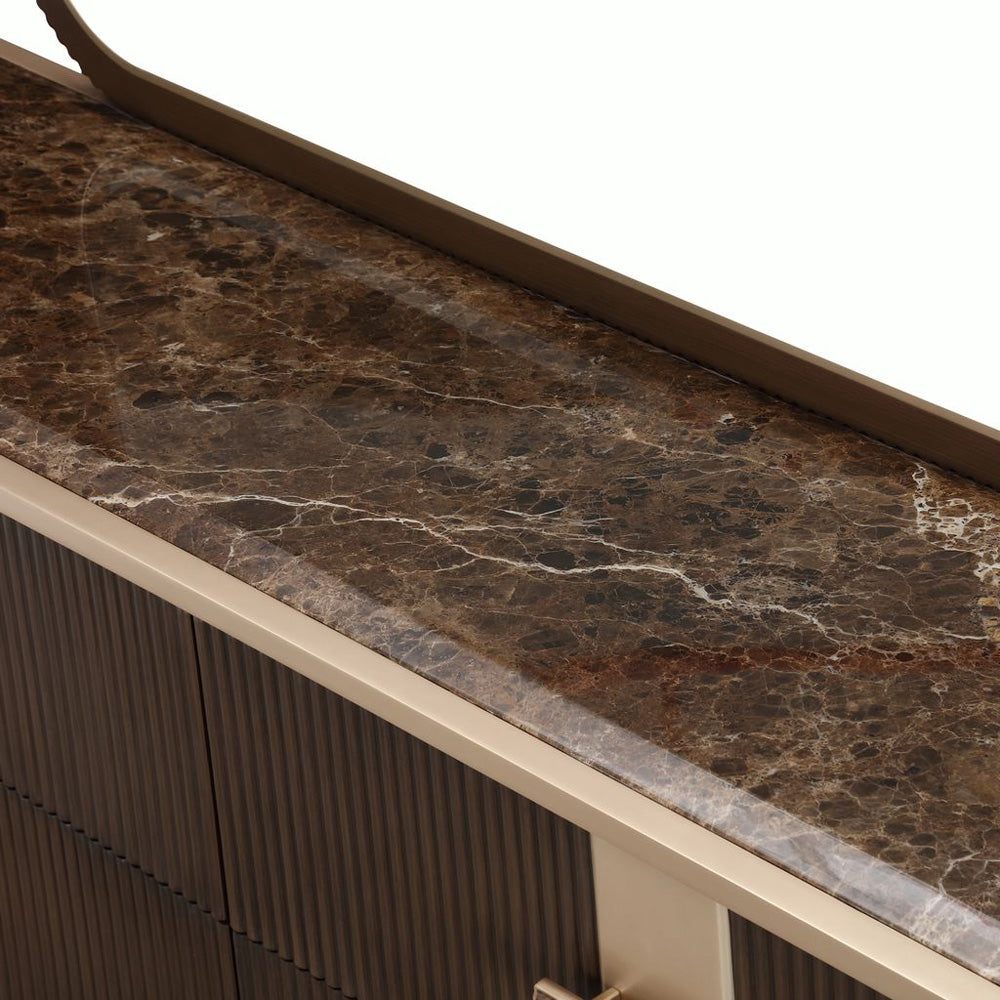 AICO by Michael Amini - West Kensington Dresser with Mirror - Medium Espresso - 9096050SA-260-417 view 4