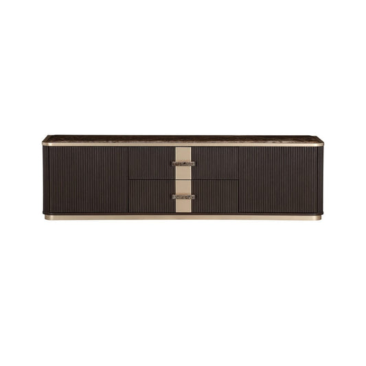 AICO by Michael Amini - West Kensington Media Cabinet - Medium Espresso - 9096081-417 view 2
