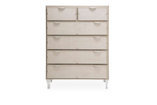 AICO by Michael Amini - Camden Court 6-Drawer Chest - Pearl - 9005070-126_CLOSEOUT veiw 2