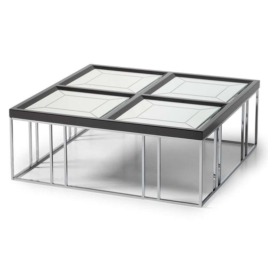AICO by Michael Amini - Carmela Cocktail Table - Glossy Charcoal Sand - LFR-CRMA201-830 veiw 2