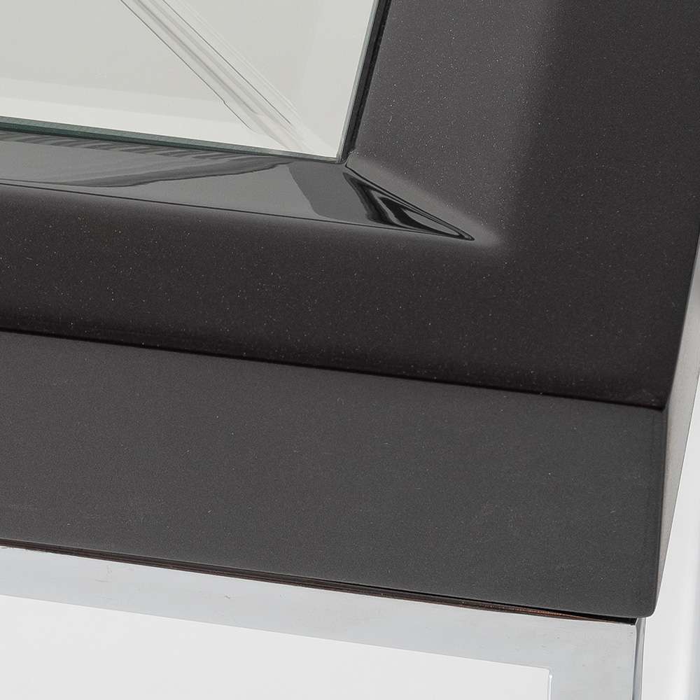 AICO by Michael Amini - Carmela End Table - Glossy Charcoal Sand - LFR-CRMA202-830 veiw 3