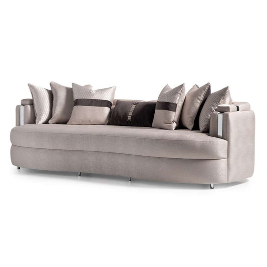 AICO by Michael Amini - Carmela Mansion Sofa - Zinc/Silver - LFR-CRMA816-ZNC-808 veiw 2