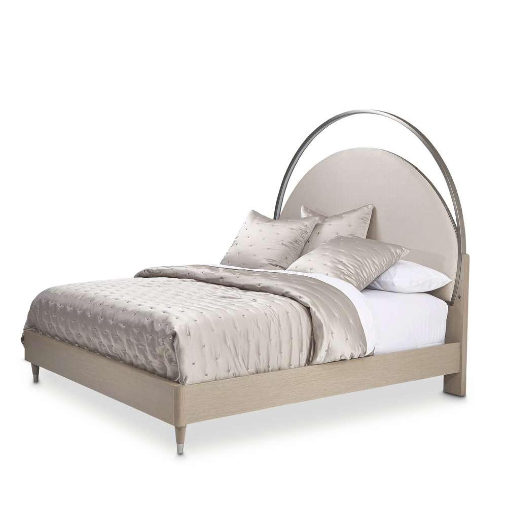 AICO by Michael Amini - Eclipse Queen Upholstered Bed with LED Lights - Moonlight - KI-ECLPQN-135 veiw 1