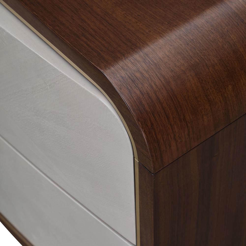 AICO by Michael Amini - Houston 2-Drawer Nightstand - Walnut - 9095042-416 veiw 12