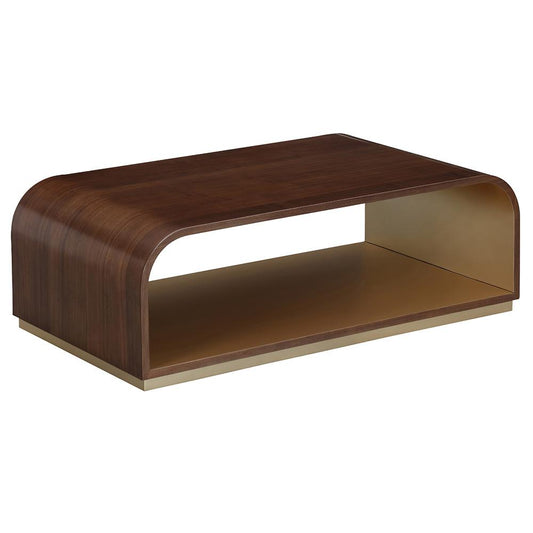 AICO by Michael Amini - Houston Cocktail Table - Walnut - 9095204-416 veiw 2