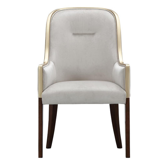 AICO by Michael Amini - Houston Dining Arm Chair - Porcini/Walnut - 9095004A-416 veiw 2