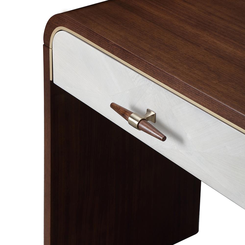 AICO by Michael Amini - Houston Vanity Table - Walnut - 9095058-416 veiw 11