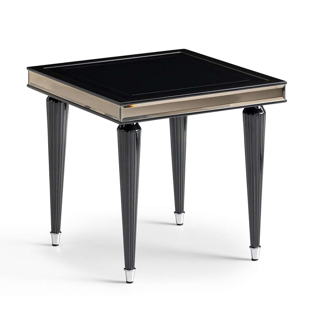 AICO by Michael Amini - La Francaise Side Table - Black Ice - LFR-FRSE202-805 veiw 3