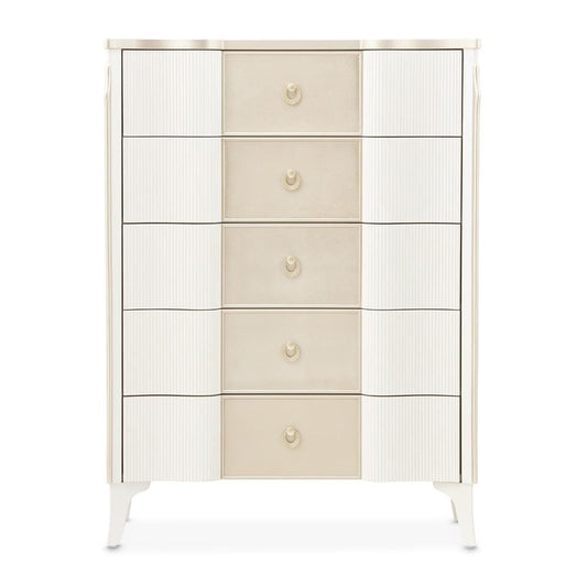 AICO by Michael Amini - La Marisia 5-Drawer Chest - Creamy Pearl - 9089070SA-112 veiw 2