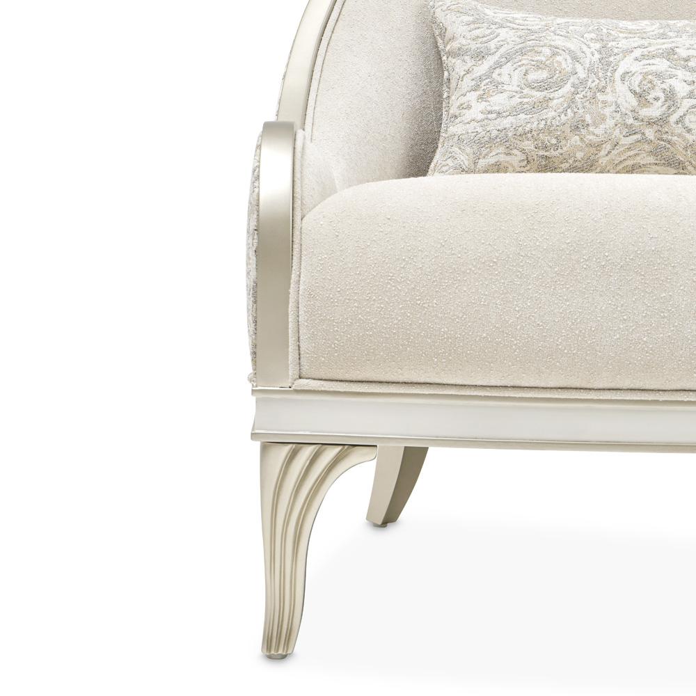 AICO by Michael Amini - La Marisia Chenille Accent Chair - Tranquil/Light Champagne - 9089834-TRQUL-124 veiw 12