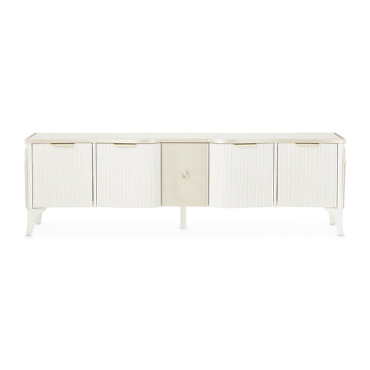 AICO by Michael Amini - La Marisia Media Cabinet - Creamy Pearl - 9089081-112 veiw 2