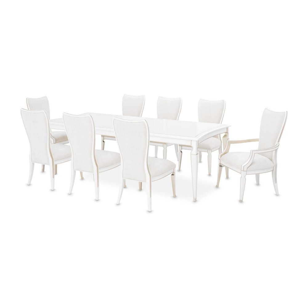 AICO by Michael Amini - La Marisia Rectangular Dining Table - Creamy Pearl - 9089000-112 veiw 12