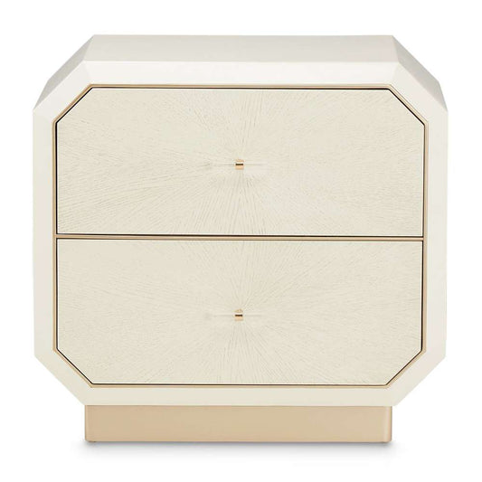 AICO by Michael Amini - La Rachelle 2-Drawer Nightstand - Champagne - 9034042-136 veiw 2