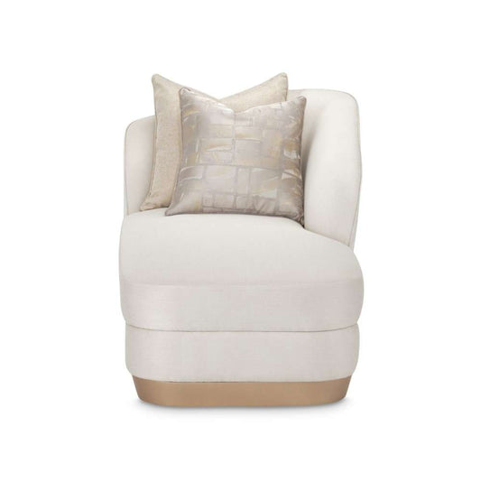 AICO by Michael Amini - La Rachelle Chaise - Icicle/Champagne - 9034842-ICICL-136 veiw 2