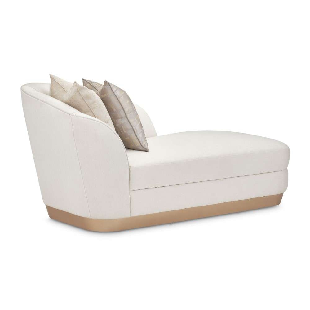 AICO by Michael Amini - La Rachelle Chaise - Icicle/Champagne - 9034842-ICICL-136 veiw 11