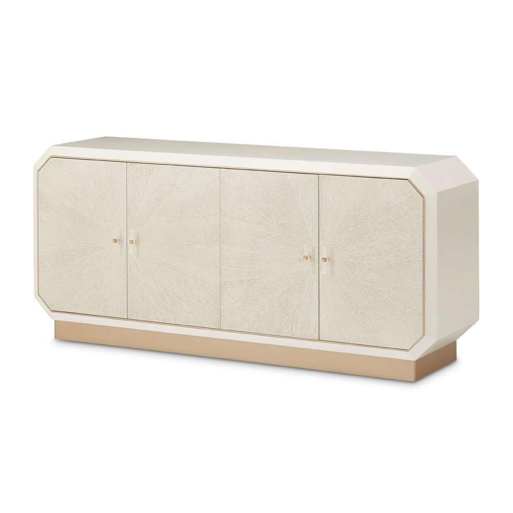 AICO by Michael Amini - La Rachelle Sideboard and Mirror Set - Medium Champagne - 9034007SA-260-136 veiw 1