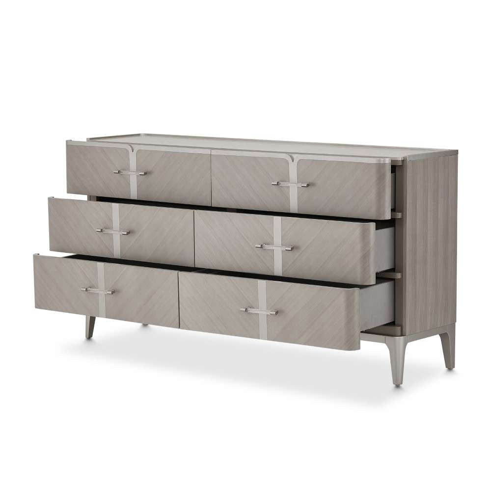 AICO by Michael Amini - Lanterna Dresser - Silver Mist - N9032050-823 veiw 9