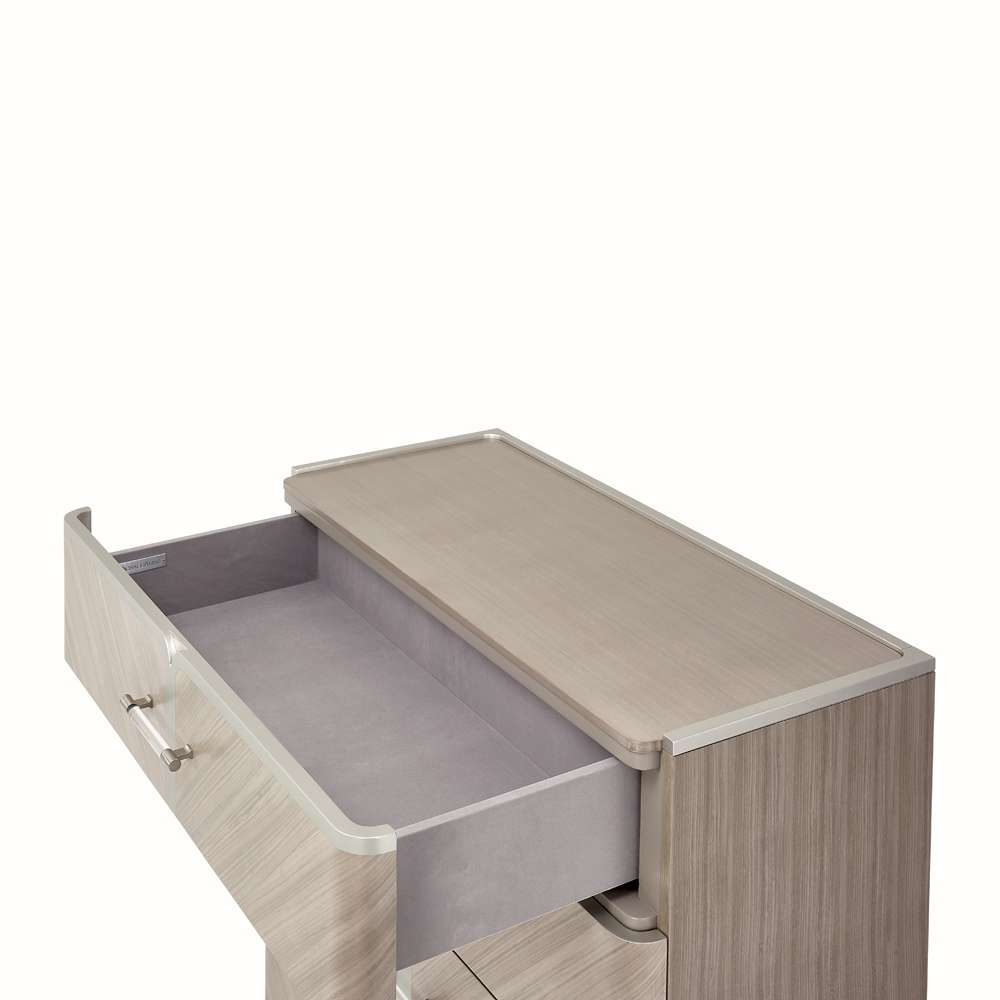 AICO by Michael Amini - Lanterna Highboy Chest - Silver Mist - 9032070-823 veiw 8