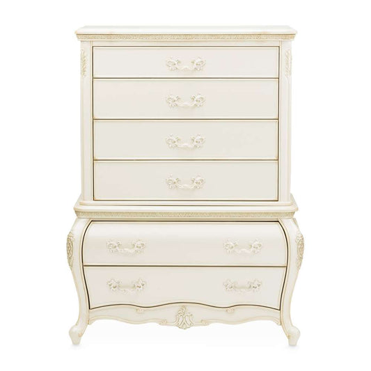 AICO by Michael Amini - Lavelle Classic Pearl - 6-Drawer Chest - Classic Pearl - 54070SA-113_CLOSEOUT veiw 2
