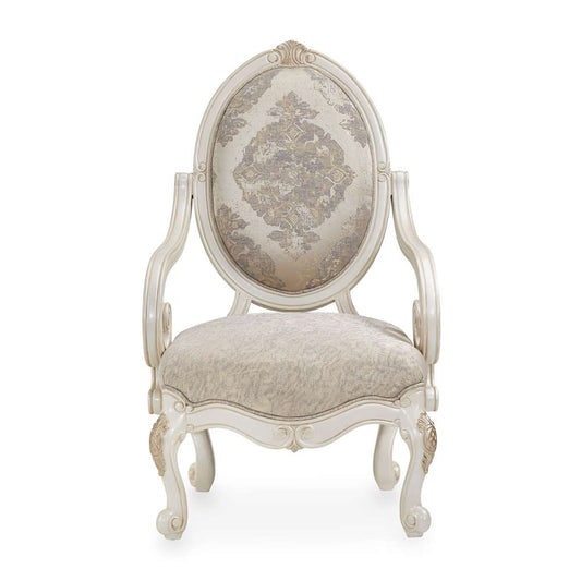 AICO by Michael Amini - Lavelle Classic Pearl Oval Back Wood Chair - Mystic - 54834-MYSTC-113_CLOSEOUT veiw 2