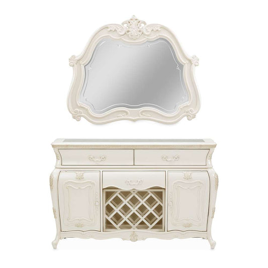 AICO by Michael Amini - Lavelle Classic Pearl - Sideboard with Mirror - Classic Pearl - 54007-67-113 veiw 2