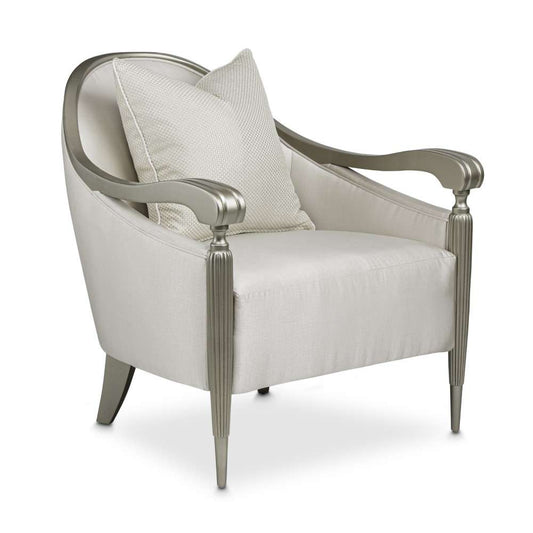 AICO by Michael Amini - London Place Accent Chair - Porcelain/Platinum - NC9004834-PRCLN-124 veiw 2