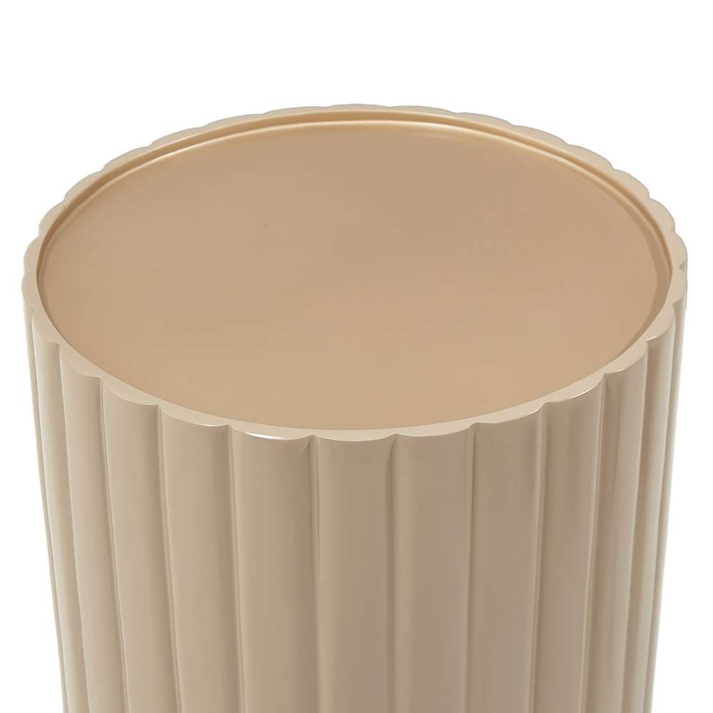 AICO by Michael Amini - Malibu Crest Round Chairside Table - Chardonnay - N9007226-822 veiw 3
