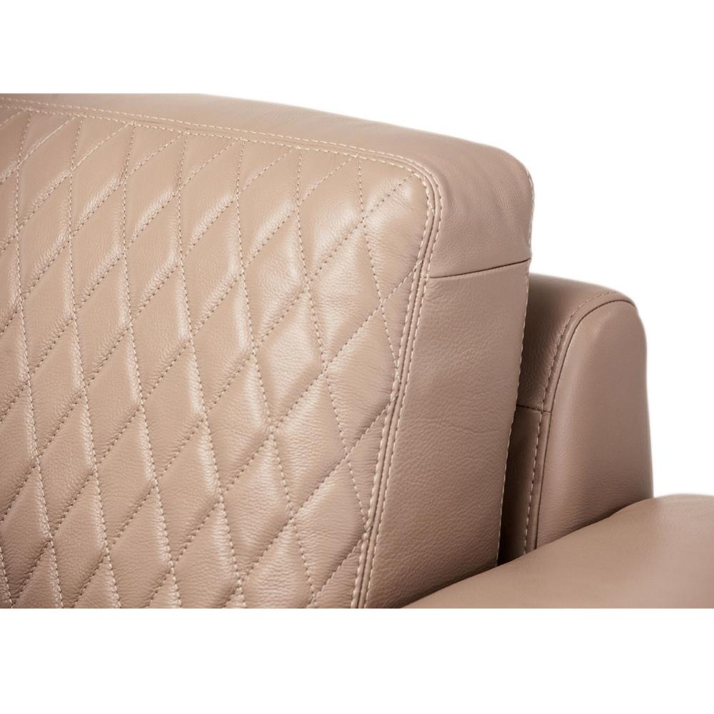 AICO by Michael Amini - Mia Bella Gianna Leather Chair & Half in Light Coffee - MB-GIANN38-PCH-801 veiw 5