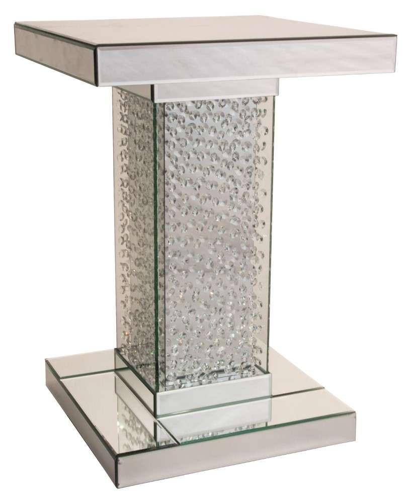 AICO by Michael Amini - Montreal - Mirrored Accent Table with Crystals - FS-MNTRL224H veiw 1