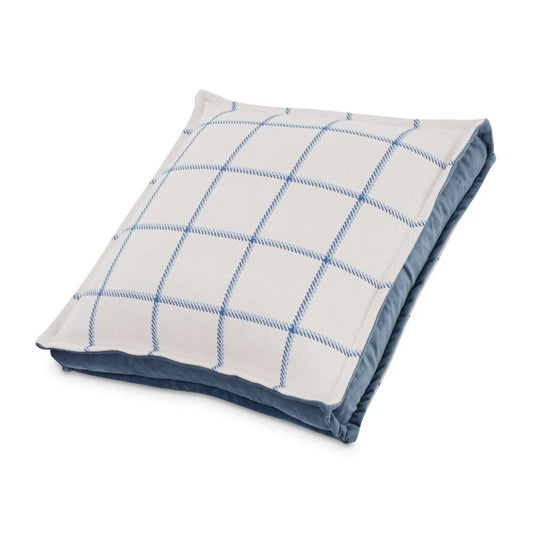 AICO by Michael Amini - Newport Alta 16in Square Box Throw Pillow - Sky - BCS-DP16-ALTA-SKY veiw 2
