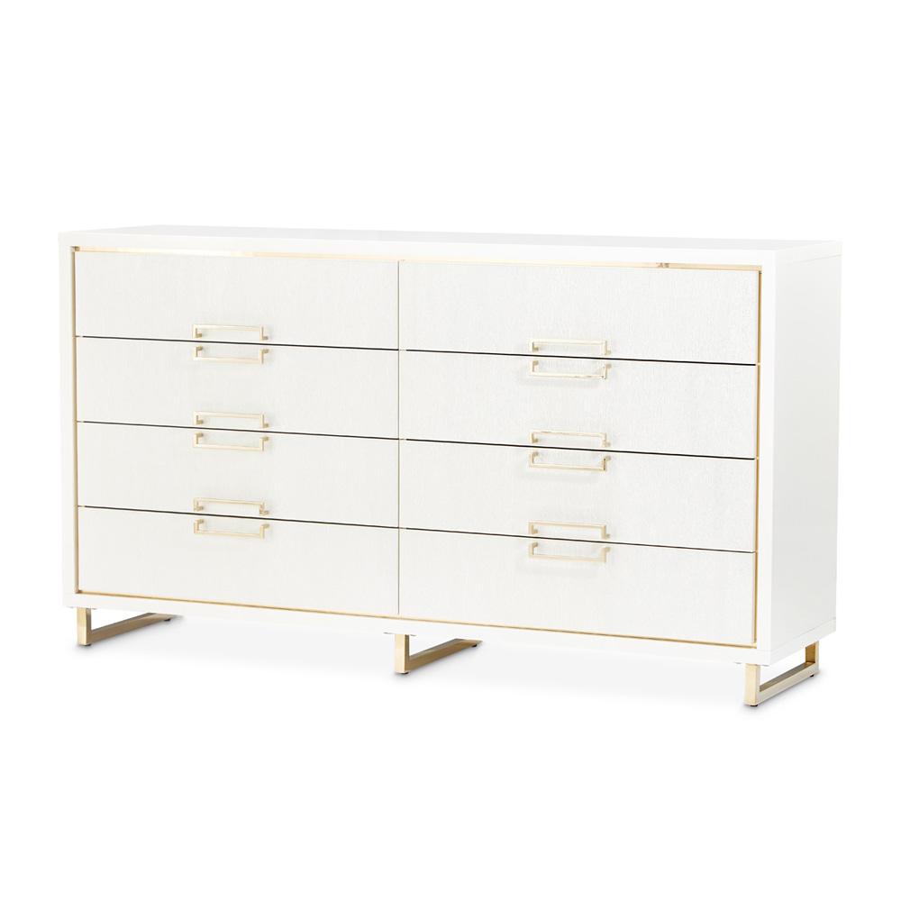 AICO by Michael Amini - Palm Gate Dresser - Cloud White - N9086050SA-108 veiw 1