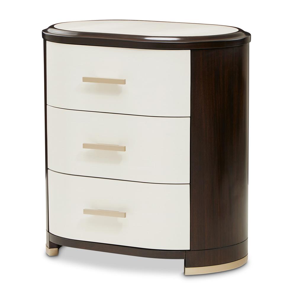AICO by Michael Amini - Paris Chic Nightstand - Espresso - NF9003040-409 veiw 1