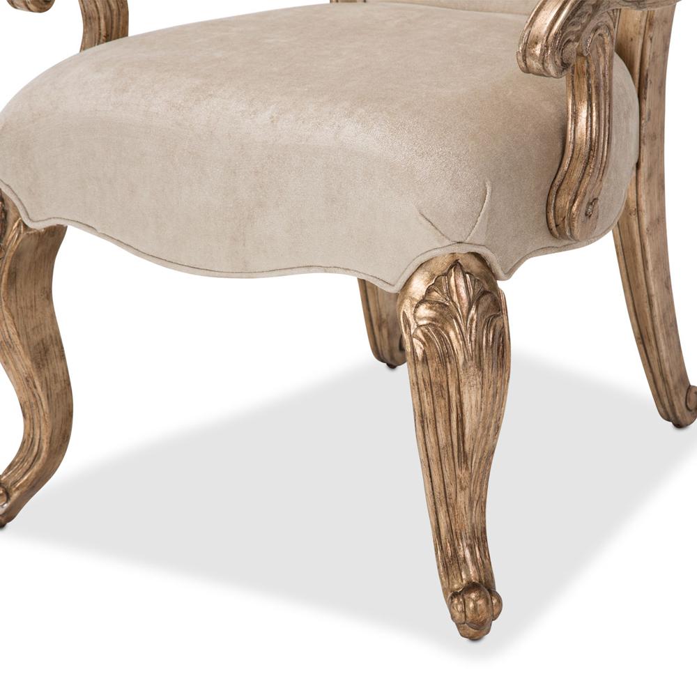 AICO by Michael Amini - Platine de Royale Desk Chair in Champagne - N09244-201 veiw 5