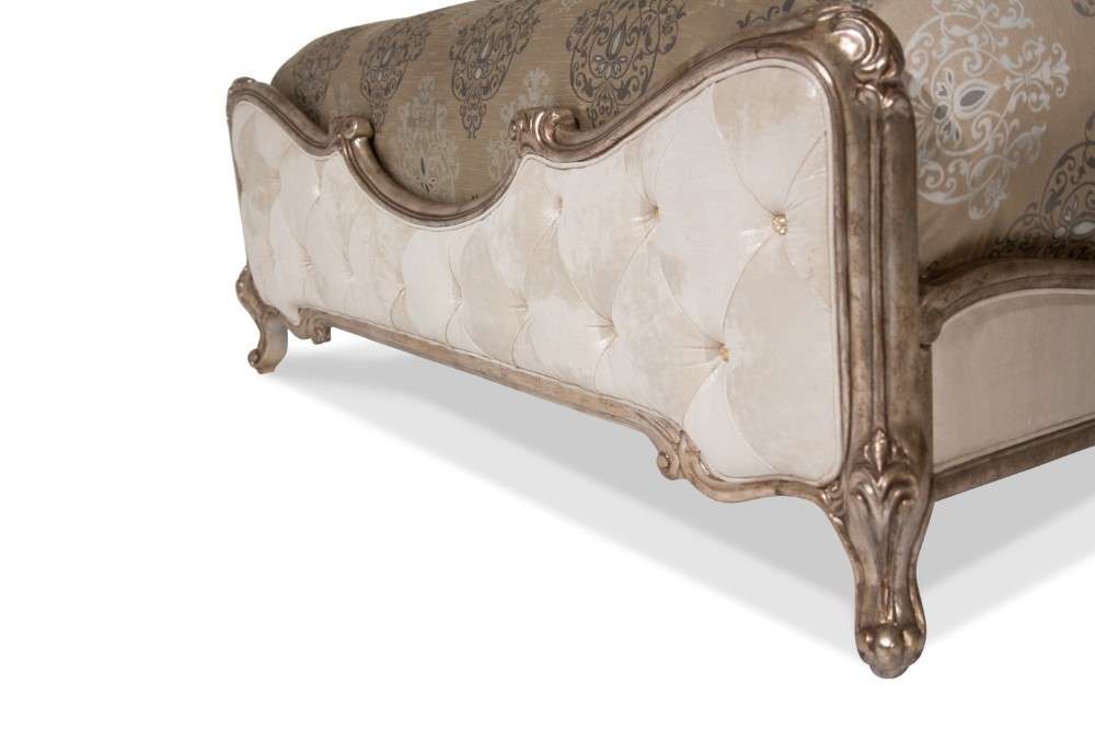 AICO by Michael Amini - Platine de Royale - Eastern King Panel Bed - Antique Platinum - N09000EKPL3-101 veiw 6