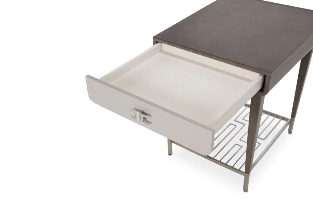 AICO by Michael Amini - Roxbury Park End Table - Slate - N9006202-220 veiw 6